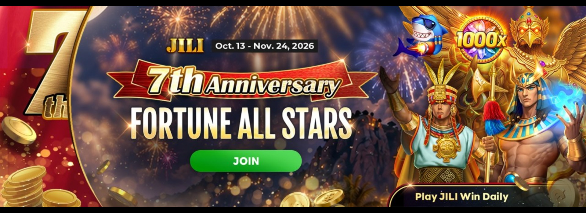 JILI 7th Anniversary - Fortune All Stars